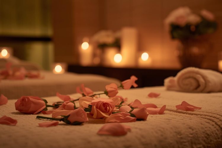 Lemeeo 1 spa massage senter stayilish image beautyfull massage beade music light candel fllwor rose 60