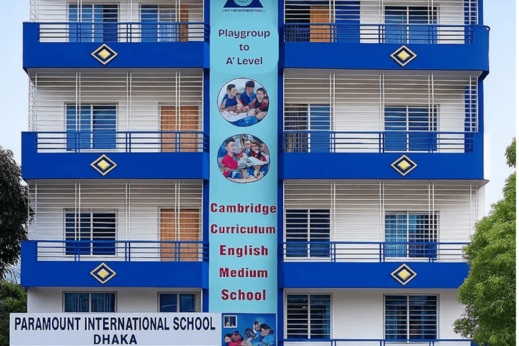 Paramount International School Dhaka PISD Moghbazar campus exterior min